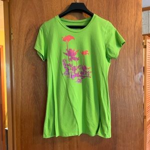 NWOT Columbia Lime green short sleeve shirt